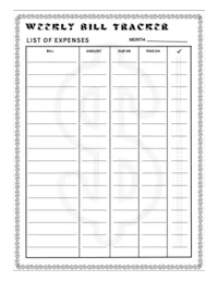 Budget Planner and Weekly Organizer 12-months – Image 5