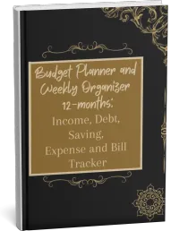 Budget Planner and Weekly Organizer 12-months – Image 1