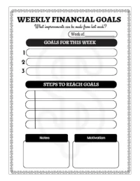 Budget Planner and Weekly Organizer 12-months – Image 3