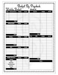 Budget Planner and Weekly Organizer 12-months – Image 2