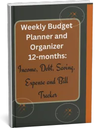 Weekly Budget Planner and Organizer 12-months – Image 1