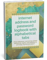 Internet Address And Password Logbook  – Image 1