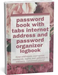 Password Book With Internet Address And Password Organizer Logbook – Image 1