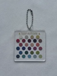 Color Palette Keychain – Deep Autumn