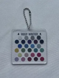 Color Palette Keychain – Deep Winter