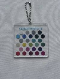 Color Palette Keychain – Bright Winter