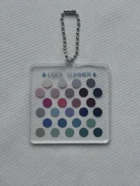 Color Palette Keychain – Cool Summer