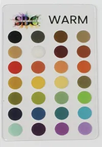 6 Color Code Clear Card – Warm