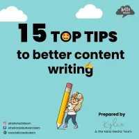 eBook ~  Hello Media's 15 Tips to better content writing – Image 1