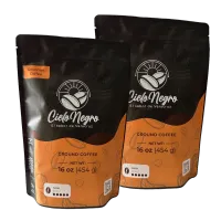2 pack Dark Roast (16 oz) Cielo Negro Coffee — Premium 100% Arabica – Image 1