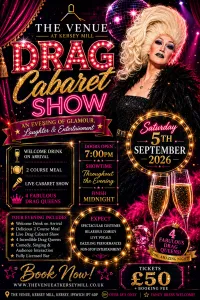 Drag Cabaret Show. 5th September 2026 – Image 1
