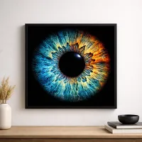Iris Art – Poster im Rahmen 50x100 cm – Image 1