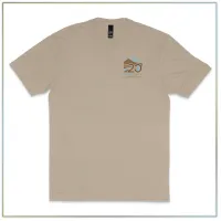 20th Anniversary District® Perfect Tri® Tee DM130 – Coyote Brown Heather, Large