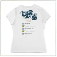 20th Anniversary District® Women’s Perfect Tri® Tee DM130L – White, Large