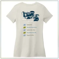 20th Anniversary District Women’s Perfect Weight® V-Neck Tee DM1170L – Oatmeal Heather, Small