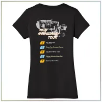 20th Anniversary District Women’s Perfect Weight® V-Neck Tee DM1170L – Jet Black, X-Large