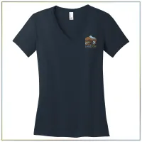 20th Anniversary District Women’s Perfect Weight® V-Neck Tee DM1170L – Image 8