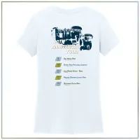 20th Anniversary District® Women’s Perfect Weight® Tee DM104L – Bright White, Large