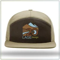 20th Anniversary Richardson 7-Panel Trucker Cap 168 – Brown/Khaki