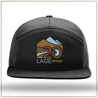 20th Anniversary Richardson 7-Panel Trucker Cap 168 – Black