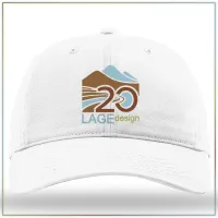 20th Anniversary Richardson *Dad Hat* Cotton Twill Cap 326 – White