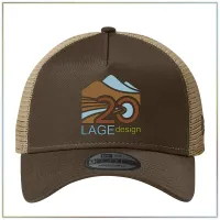 20th Anniversary New Era® Snapback A-Frame Trucker NE212 – Chocolate Khaki