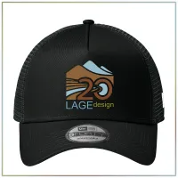 20th Anniversary New Era® Snapback A-Frame Trucker NE212 – Black