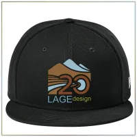 20th Anniversary New Era® Flat Bill Snapback NE4020 – Black