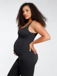 Phatkool Pregnancy Support Jumpsuit – Black, XL/XXL
