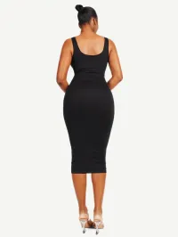 Phatkool Ultra-Sculpt Seamless Shaper Dress – Black, XL/XXL