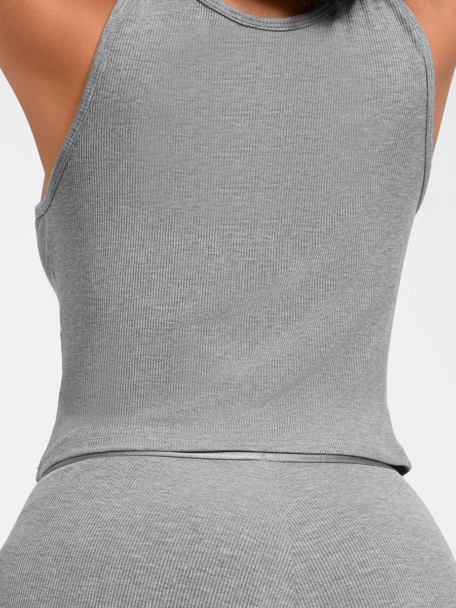 SoftFlow Ribbed Tank – Grey, M