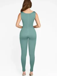 Sauna sport bodysuit – Green, M