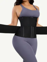 The Sauna Tummy Control waist-trainer – XXL, black, 65% polyester & 35% latex