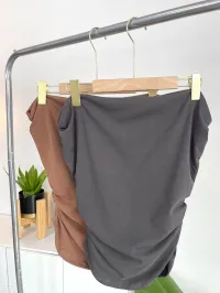 V01 Off Sholuder Shirt - เสื้อยืดปาดไหล่ ผ้ายืดญี่ปุ่น – Image 9
