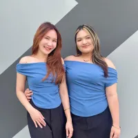 V01 Off Sholuder Shirt - เสื้อยืดปาดไหล่ ผ้ายืดญี่ปุ่น – Image 7