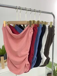 V01 Off Sholuder Shirt - เสื้อยืดปาดไหล่ ผ้ายืดญี่ปุ่น – Image 8