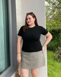 V05- เสื้อยืด คอกลม สวมใส่ง่ายผ้านุ่มสบายผิว – Image 6