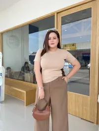 V07- เสื้อยืด แถบข้าง คอกลม – Image 6