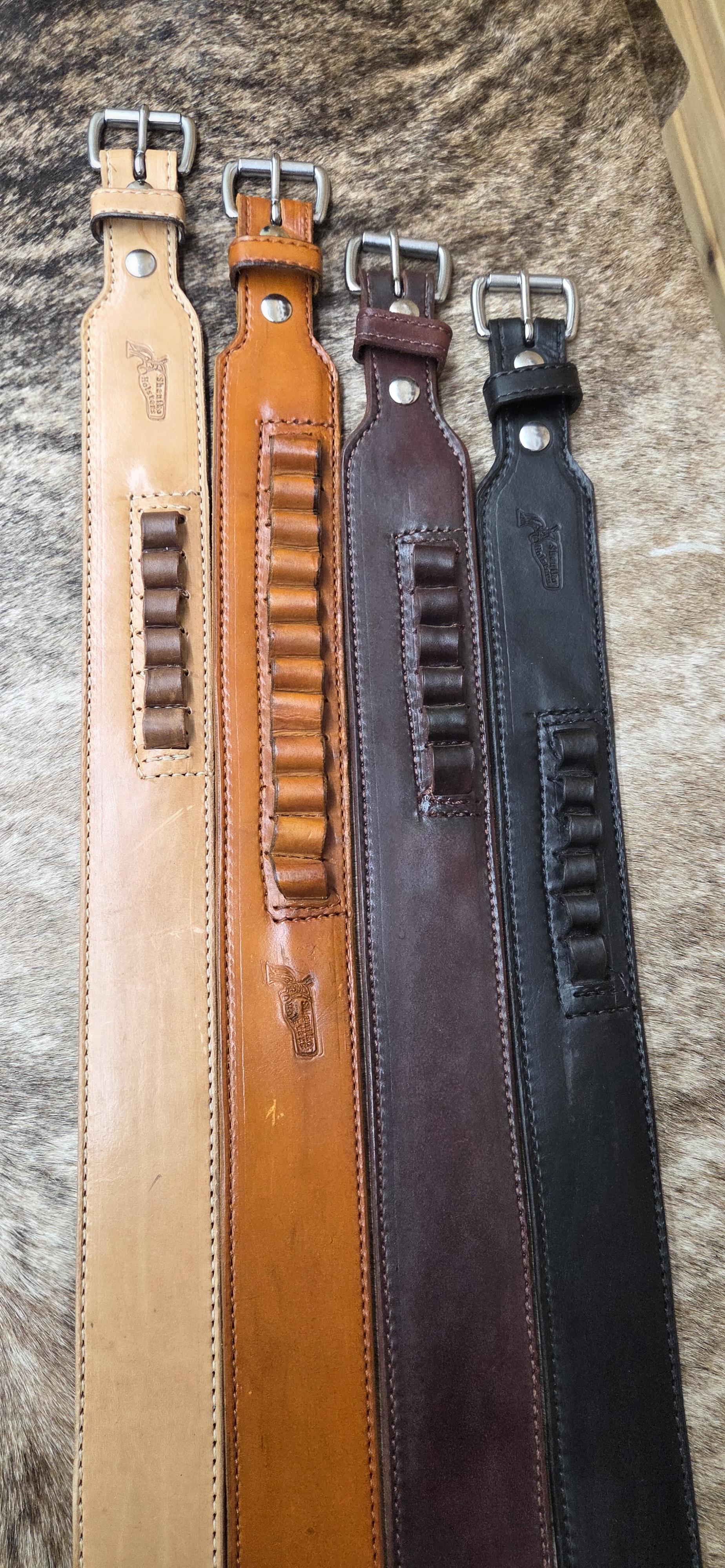 Holster Belt w/6 Bullet Loops Double Thick – Image 1