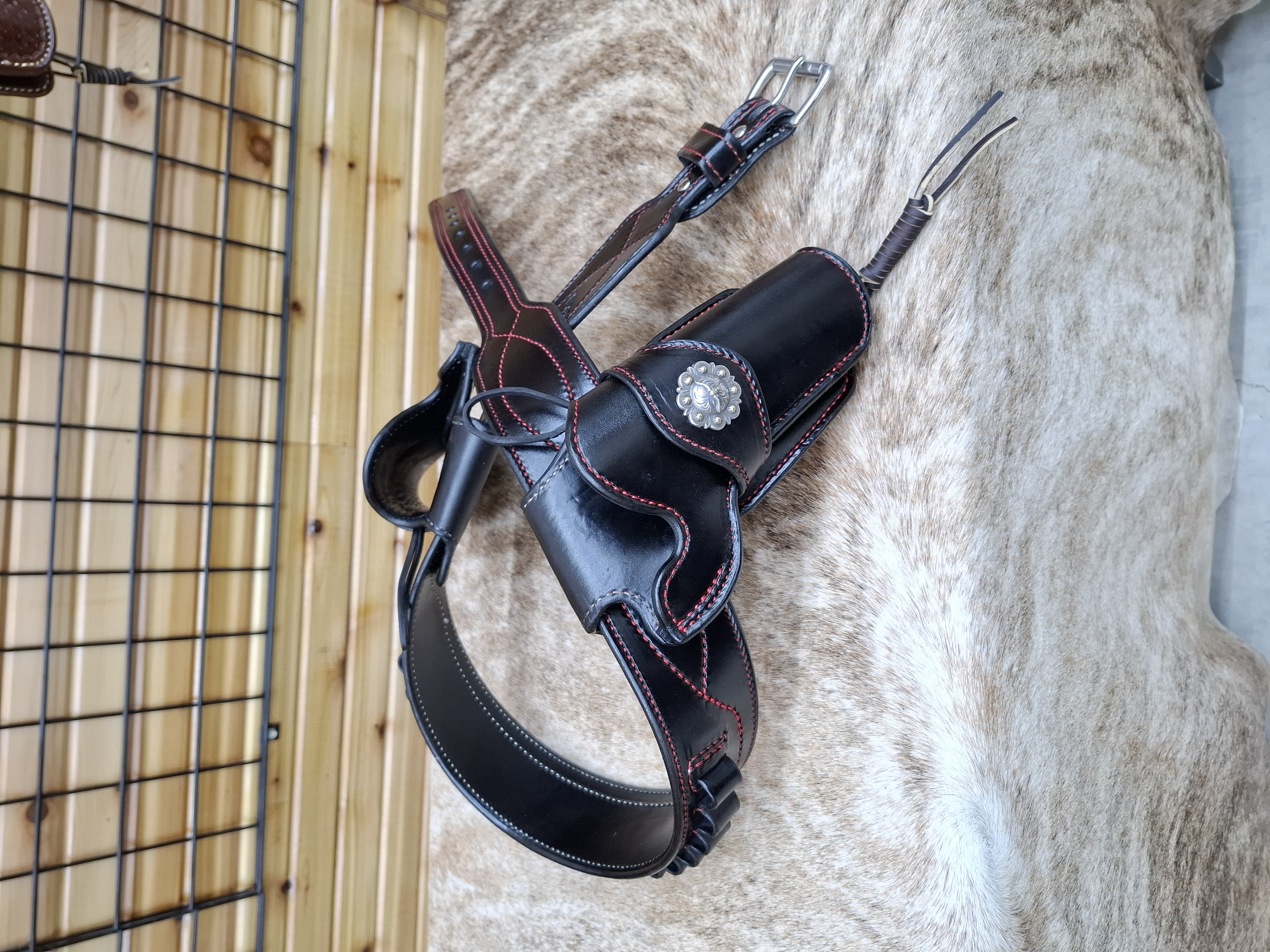 Mexican loop holster Double Rig  – Image 3