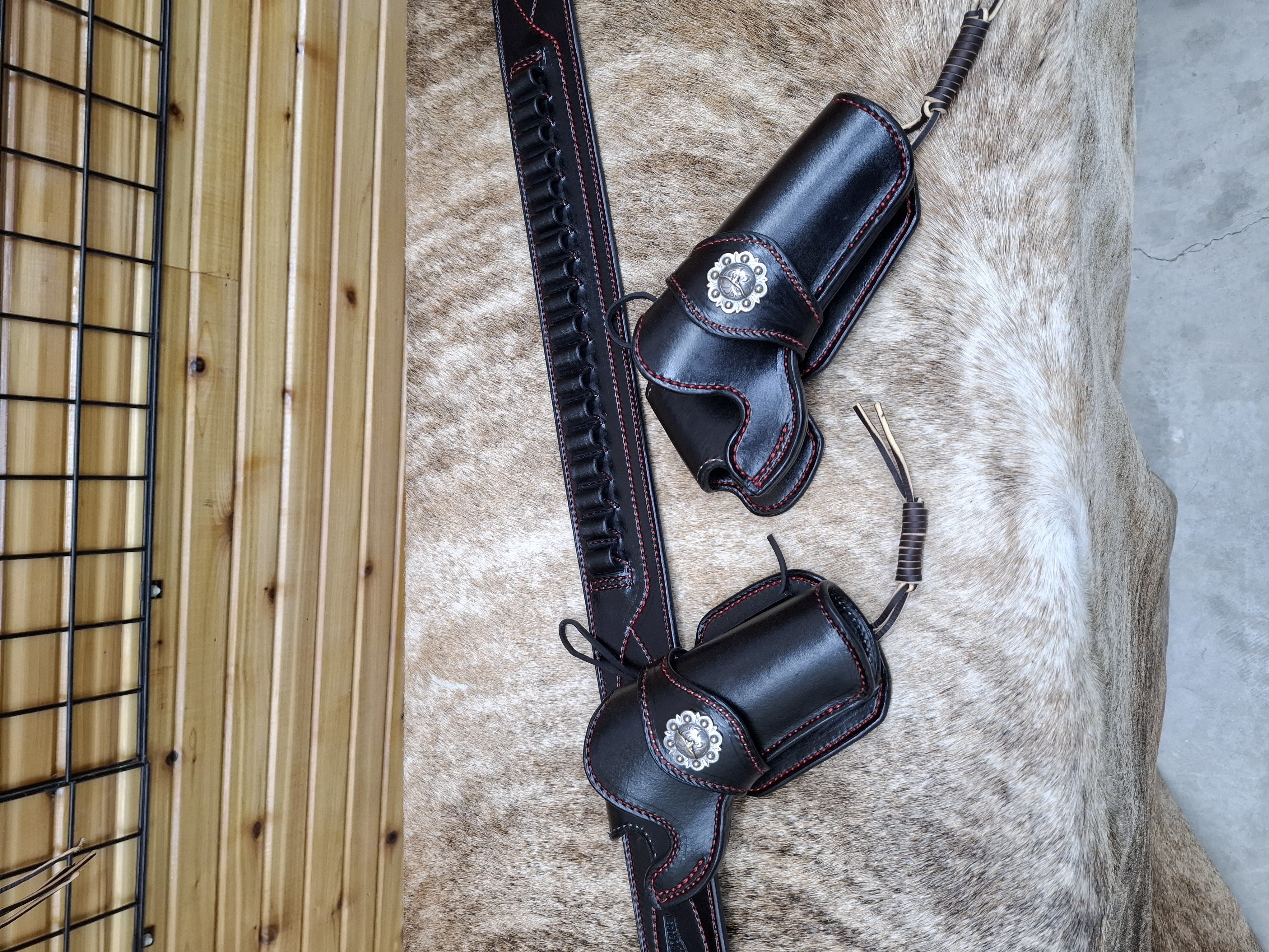 Mexican loop holster Double Rig  – Image 4