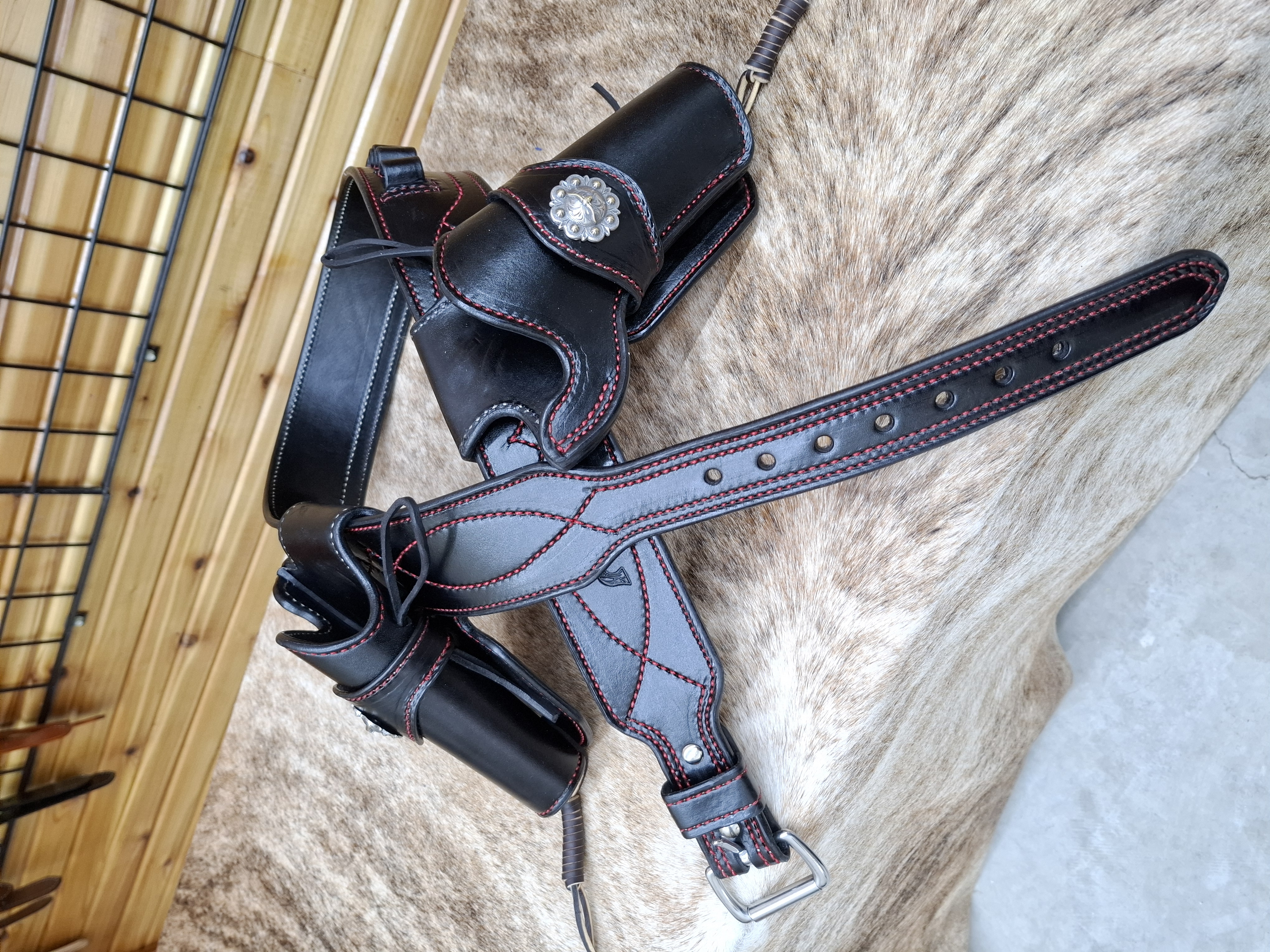 Mexican loop holster Double Rig  – Image 2
