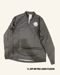 1/4 Zip Retro Logo Fleece – Small