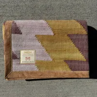 Original WEGeniusMinds Moment Mat - Mustard Handwoven Meditation Mat with Cork Base – Image 4