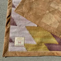 Original WEGeniusMinds Moment Mat - Mustard Handwoven Meditation Mat with Cork Base – Image 3