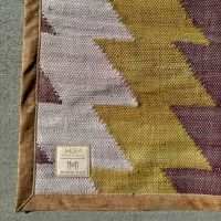 Original WEGeniusMinds Moment Mat - Mustard Handwoven Meditation Mat with Cork Base – Image 2