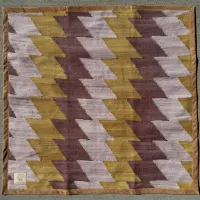 Original WEGeniusMinds Moment Mat - Mustard Handwoven Meditation Mat with Cork Base – Image 1