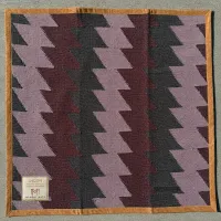 Original WEGeniusMinds Moment Mat – Mauve Handwoven Meditation Mat with Cork Base – Image 1