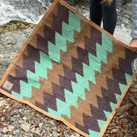 Original WEGeniusMinds Moment Mat – Teal Handwoven Meditation Mat with Cork Base – Image 6