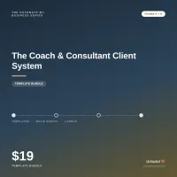 Coach & Consultant Client System - Template Bundle – Image 1